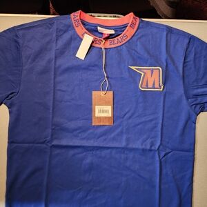 MORGAN state UNIVERSITY Blue and Red Men's Short Sleeve Tee